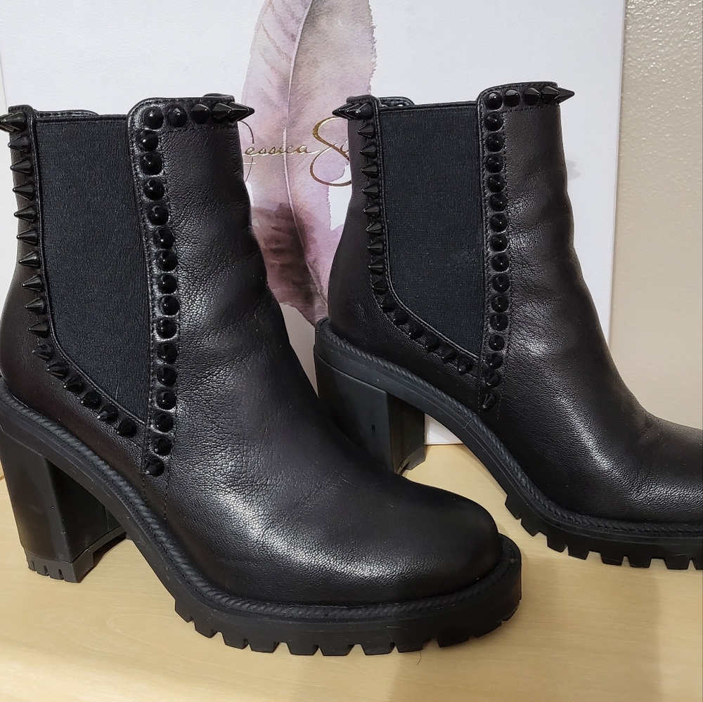 Jessica Simpson studded boots